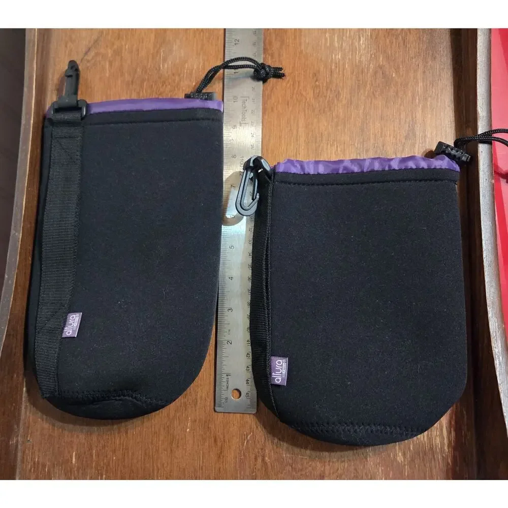 Altura Neoprene Padded Camera Lens Case-set of three - S, L, XL, velvet lined
